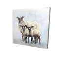 Begin Home Decor 16 x 16 in. Sheep Family-Print on Canvas 2080-1616-AN384